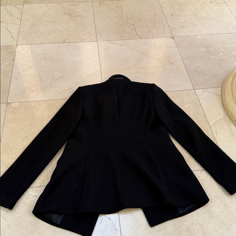 Zara pea coat dark navy blue  size XS​ - Picture 6 of 7